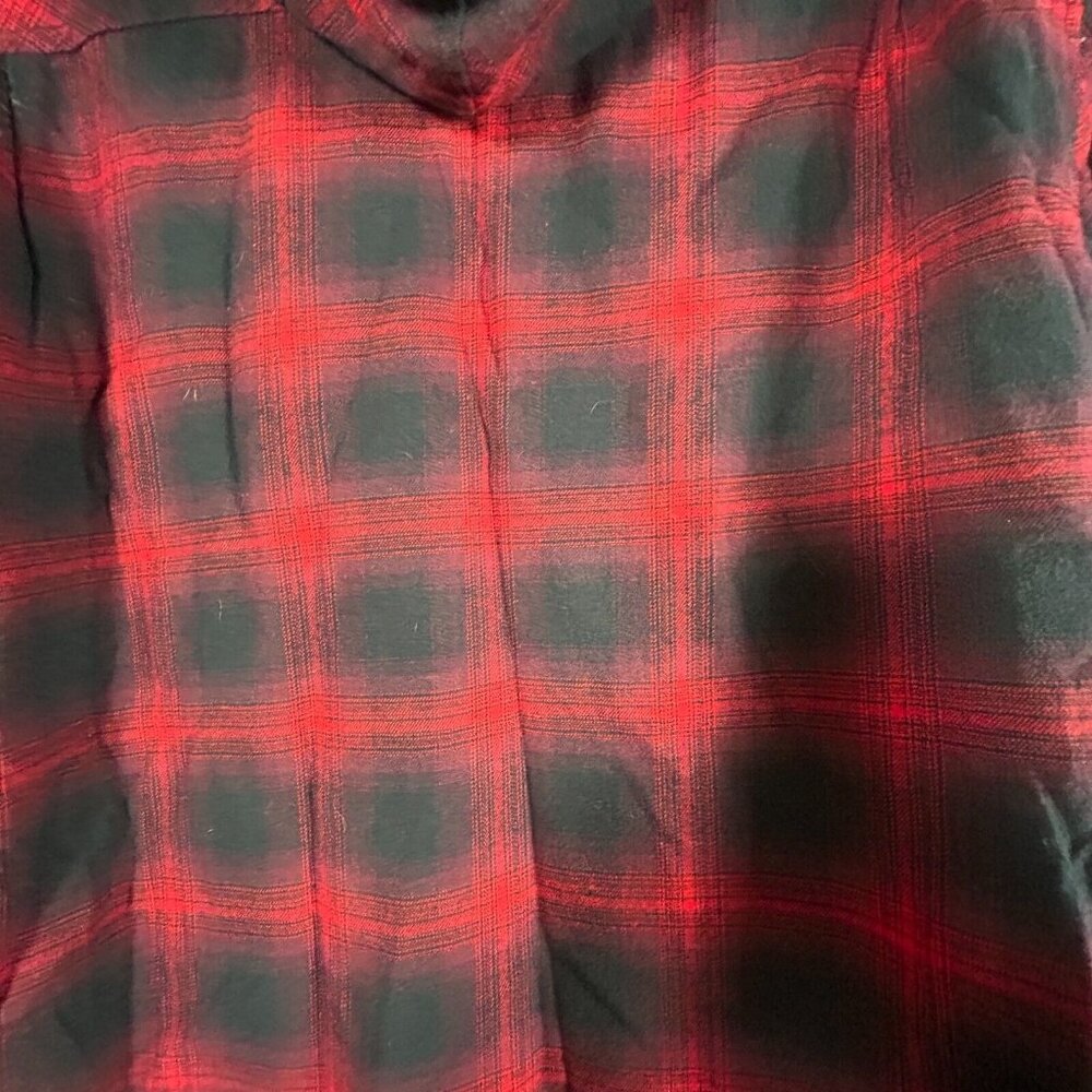 Boston Trader Womens Sherpa Lined Hooded Flannel … - image 3